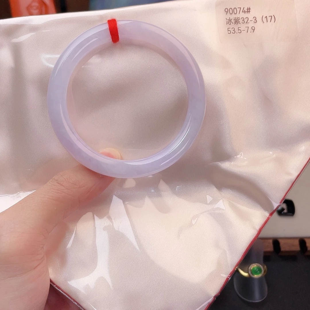 翡翠未镶嵌手镯细春