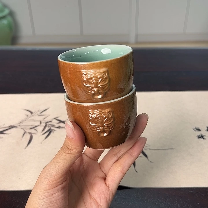 龙泉云间青瓷小米茶器