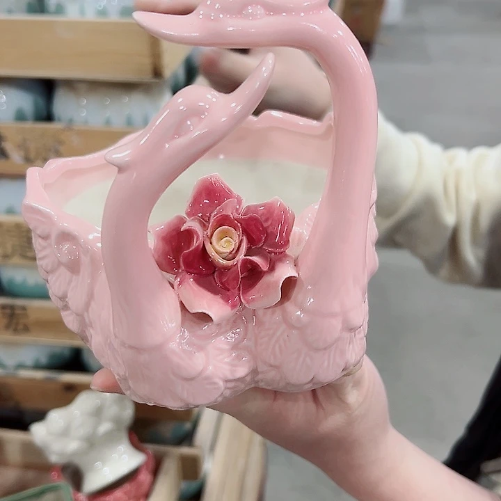 有孔.凑满10元发货多肉陶瓷花盆！