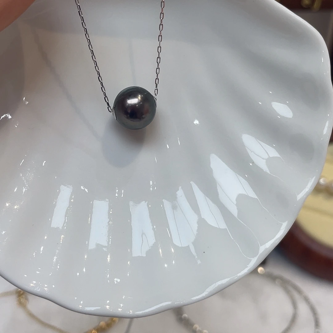 海水珍珠18K金镶嵌吊坠(赠链)