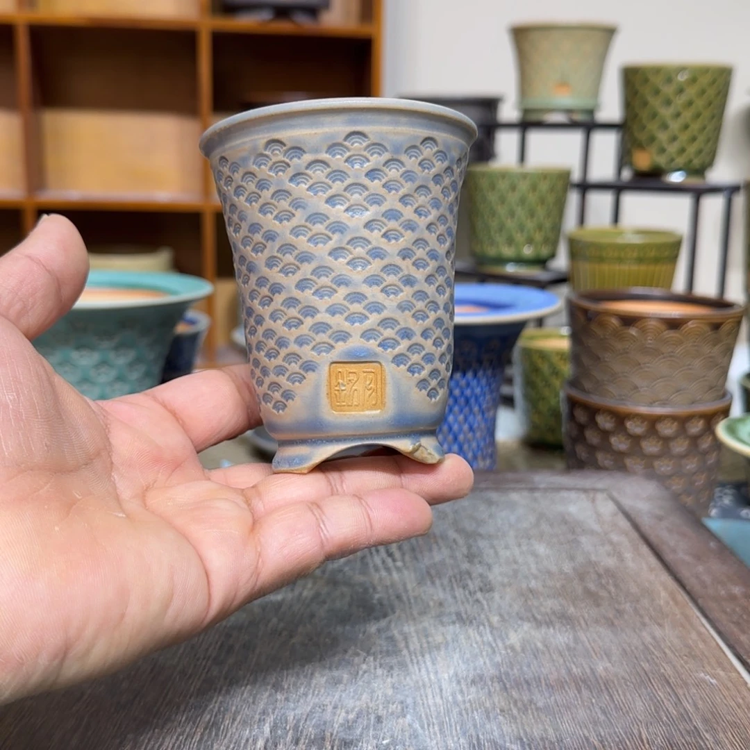 手工花盆 017 内口口径  6.5 cm