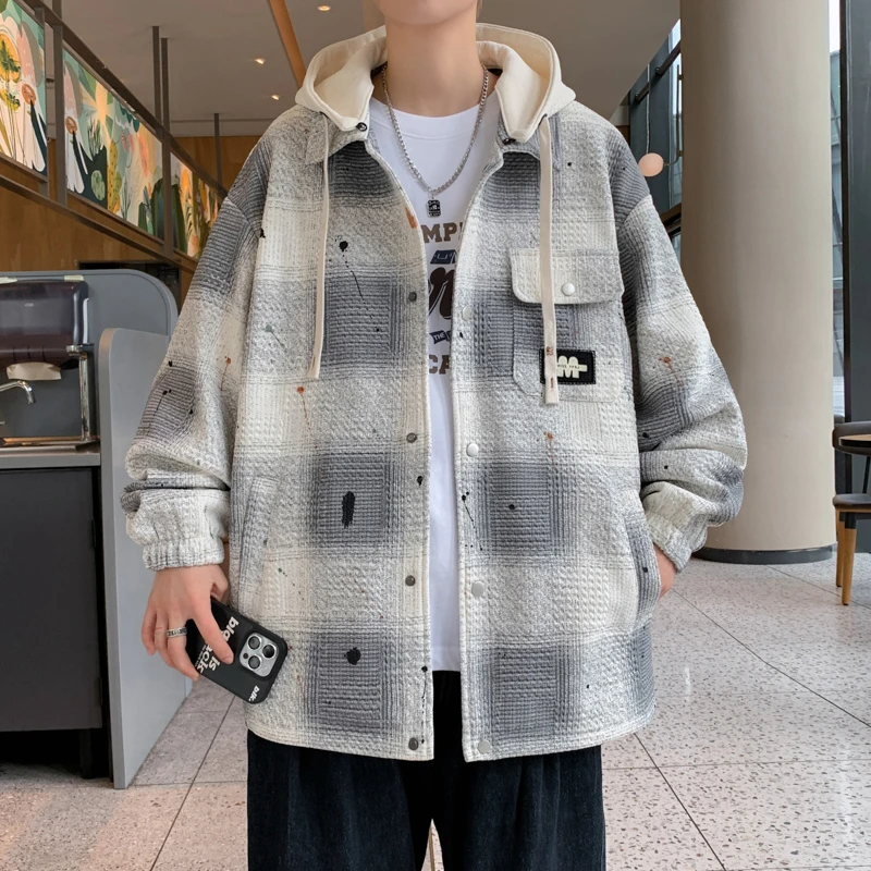 2025年春秋季新品外套男爆款青少年学生初中高中生百搭上衣夹克男
