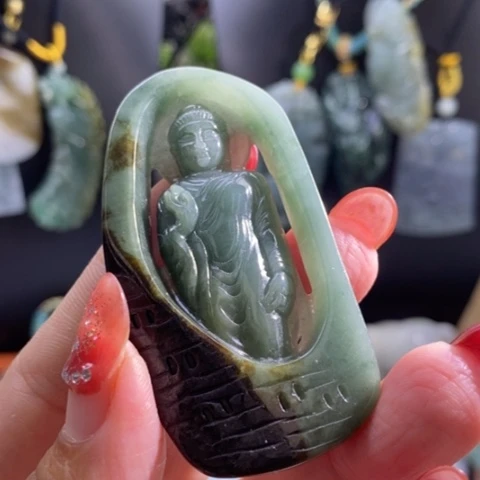 【闪购商品】颈饰未镶嵌翡翠阿咪