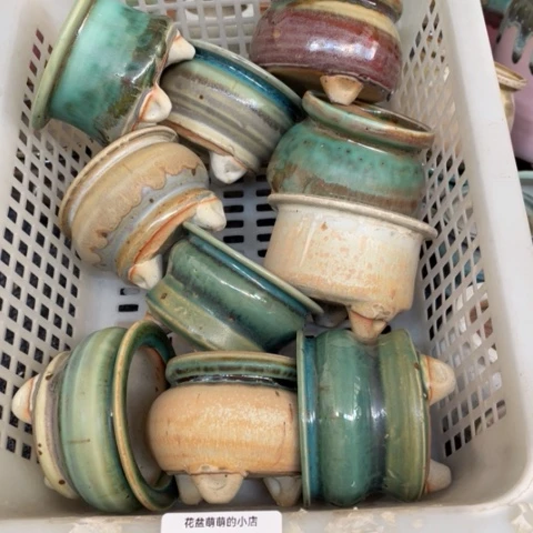 紫砂花盆微瑕186口径5.5左右