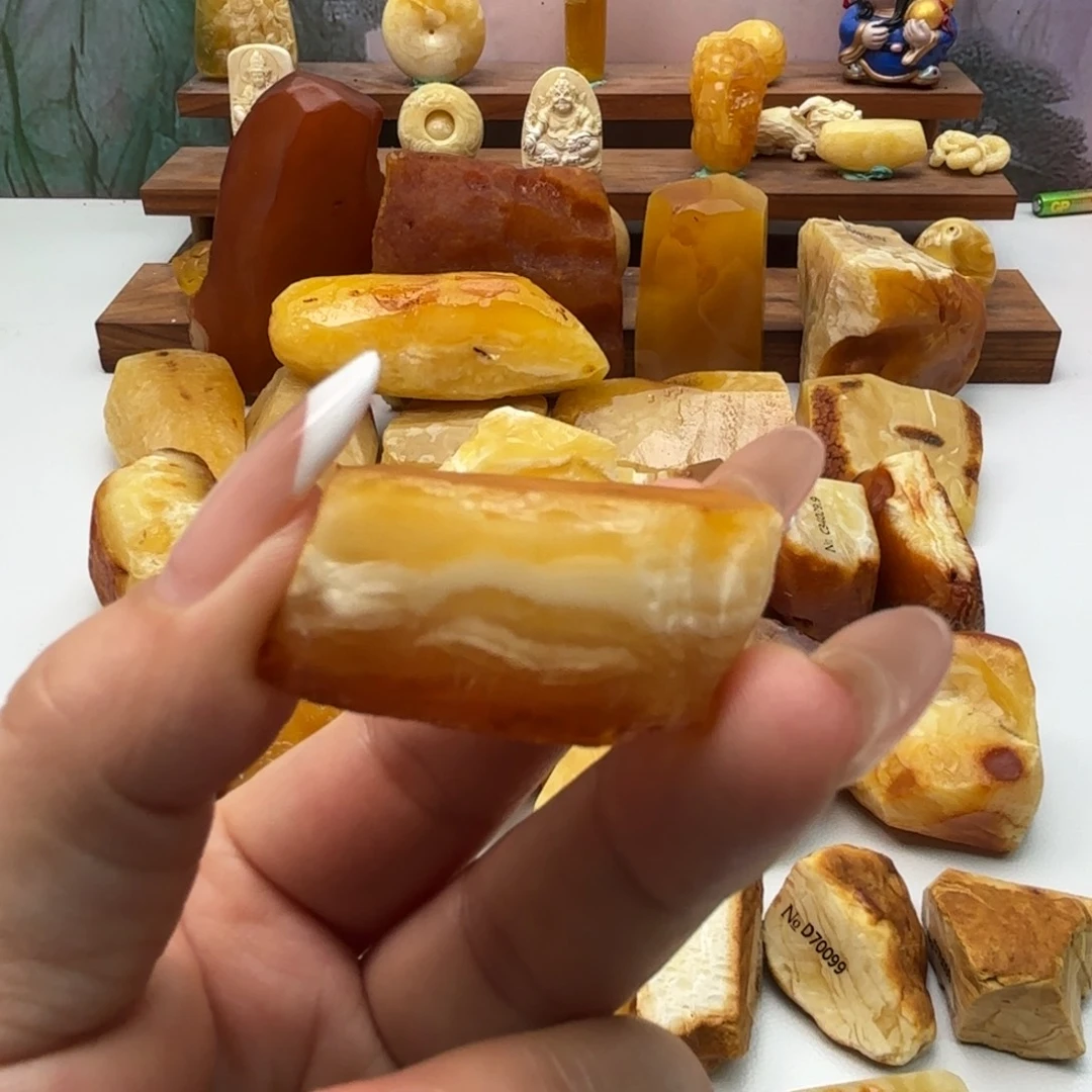 ｌ***！定制琥珀未镶嵌琥珀