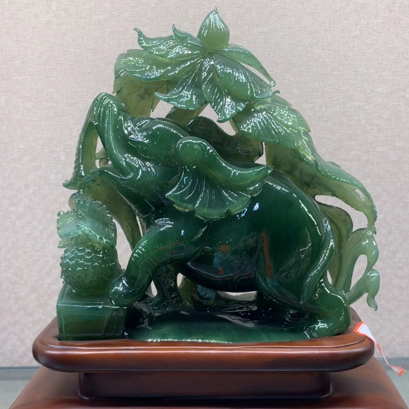 【闪购商品】蛇纹石玉摆件覆膜未镶嵌