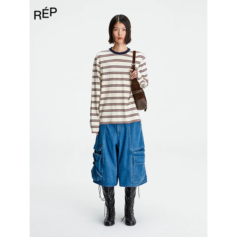REP-COTEMP设计师品牌芽白条纹T恤 25FWCAPSULE