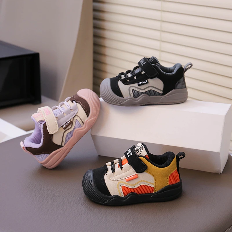 宝宝休闲学步鞋2025秋季新款婴幼儿轻便透气软底防滑透气机能鞋子