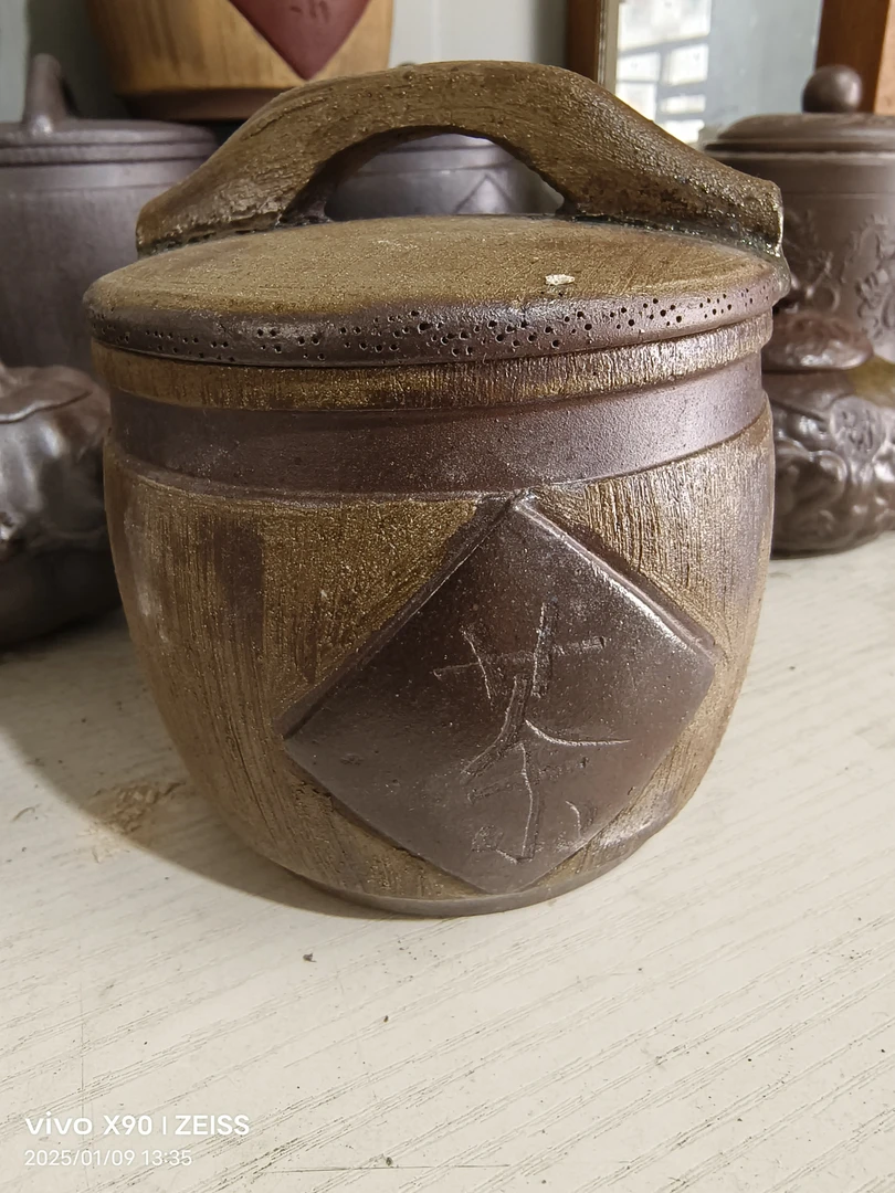 茶叶罐，精工柴烧复古