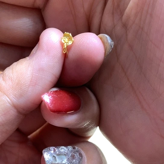 翡翠未镶嵌颈饰金扣头一个