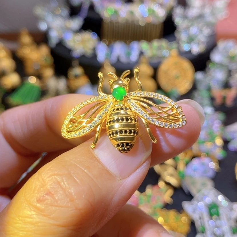 【闪购商品】银S925镶嵌挂件翡翠