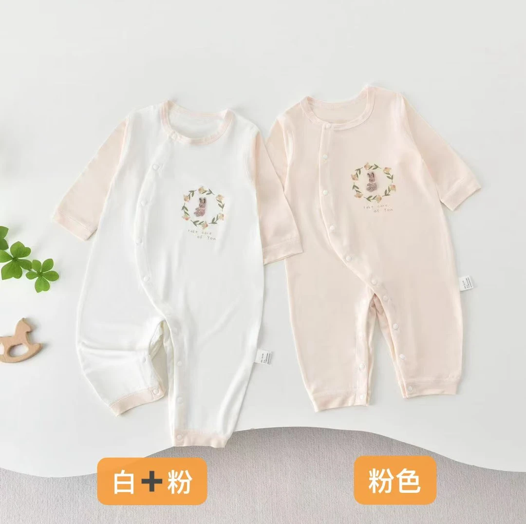 【夏款轻盈莫代尔】夏款婴幼儿满印花连体A类软糯舒服薄款开裆