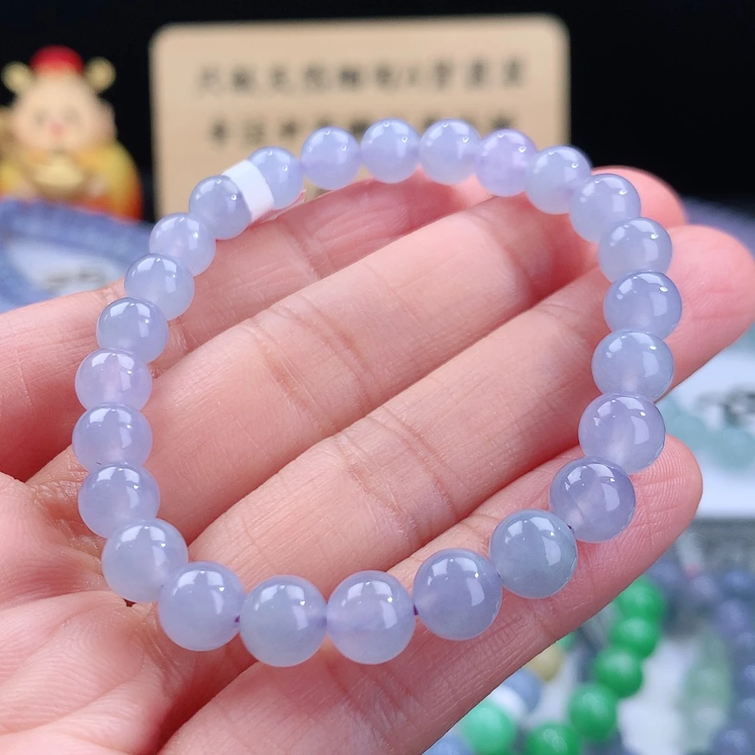 翡翠手链未镶嵌卡7mm