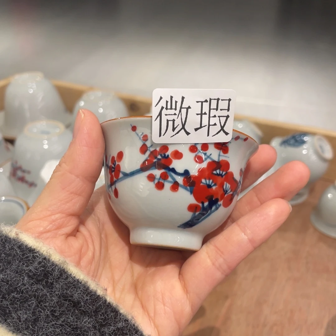 有瑕釉下彩纯手绘