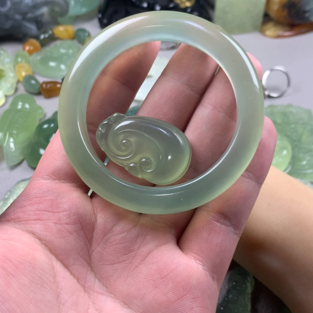 【闪购商品】未镶嵌蛇纹石玉岫玉拍二单见*山