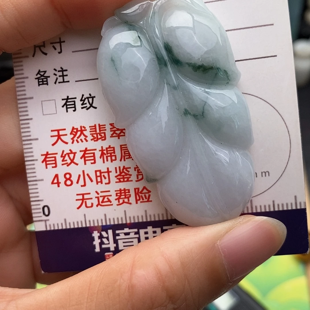 颈饰未镶嵌翡翠树叶
