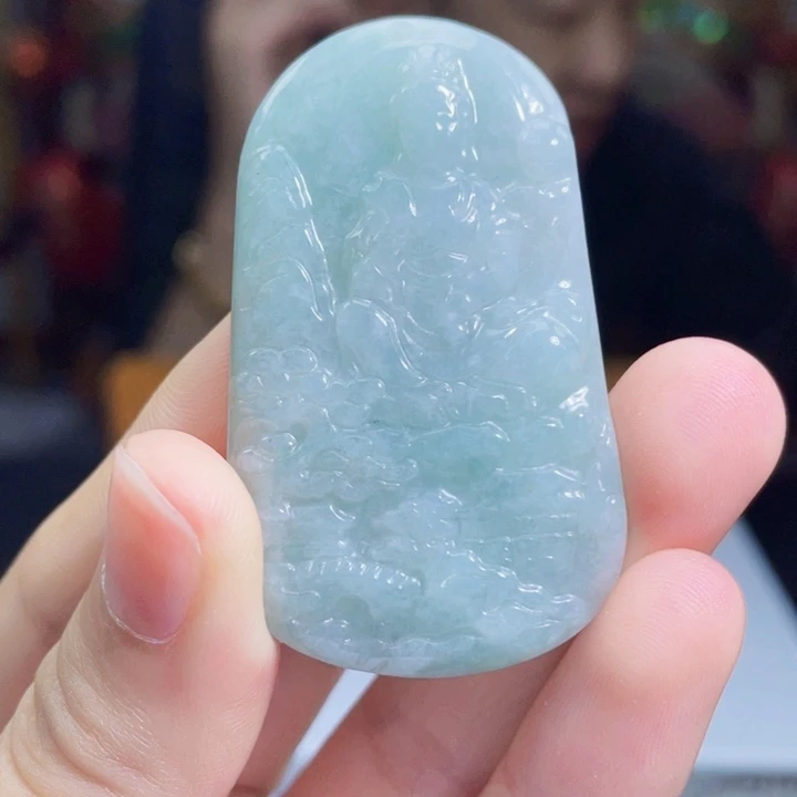 翡翠未镶嵌吊坠(不含链)A31