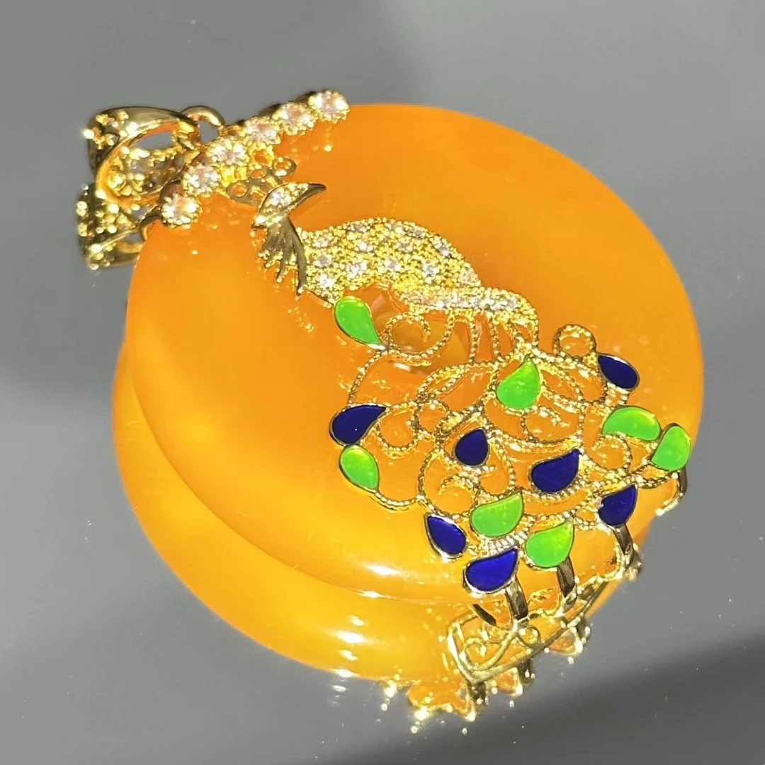 家居饰品  czb046 流水摆件 孔雀