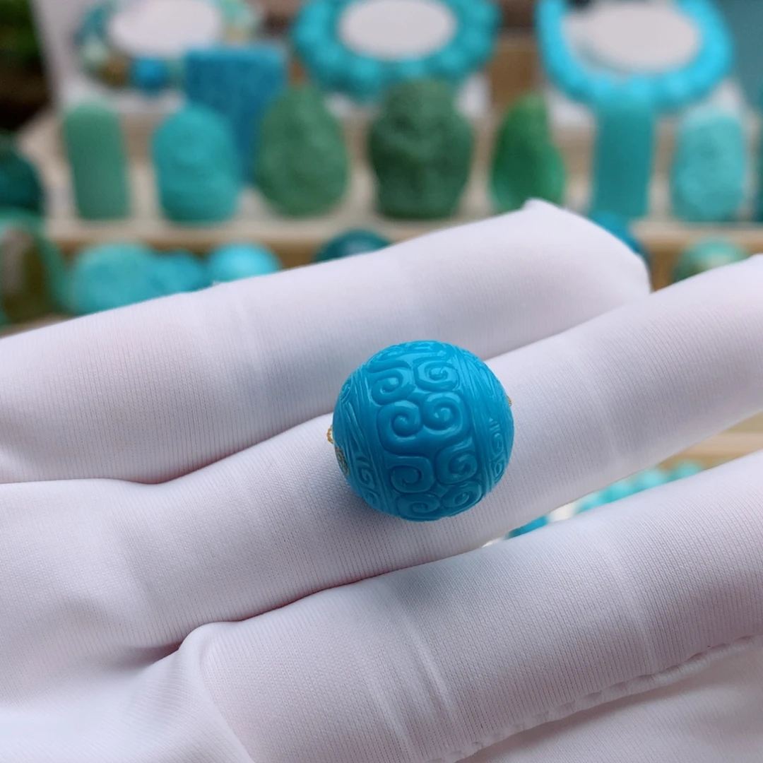 绿松石未镶嵌挂件