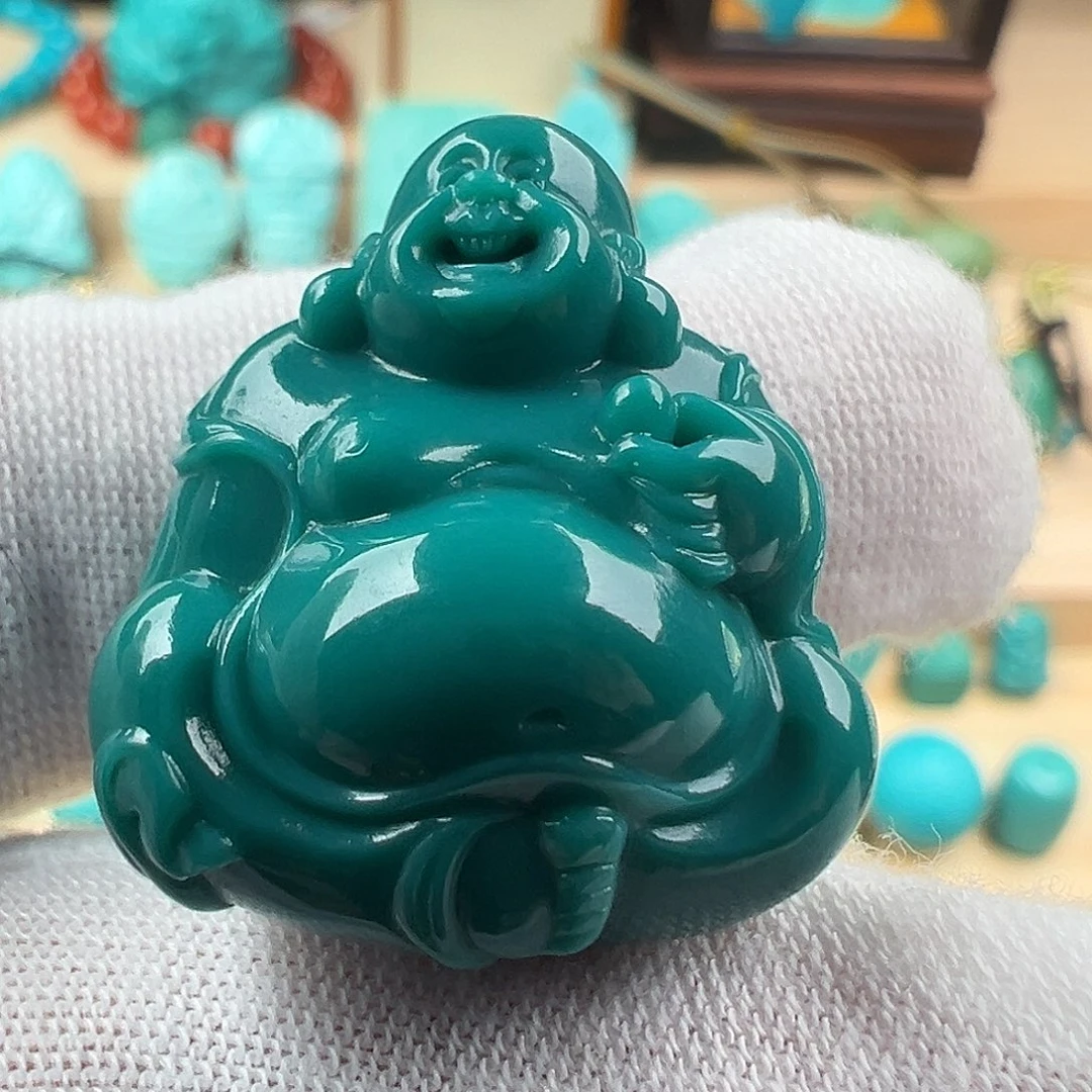 未镶嵌绿松石佛公