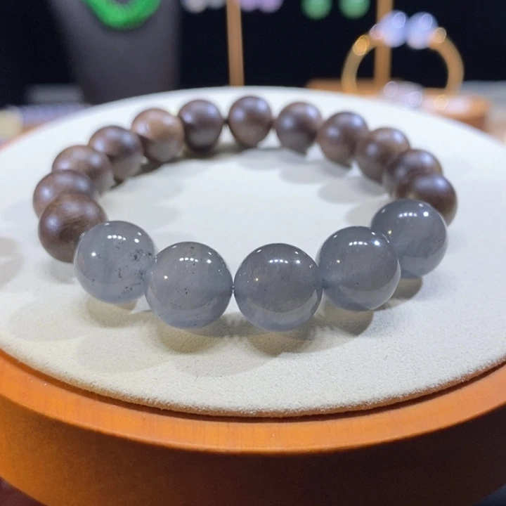 翡翠未镶嵌吊坠(不含链)翡翠黑冰手串