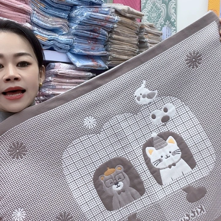 棉咖色小猫咪纯棉