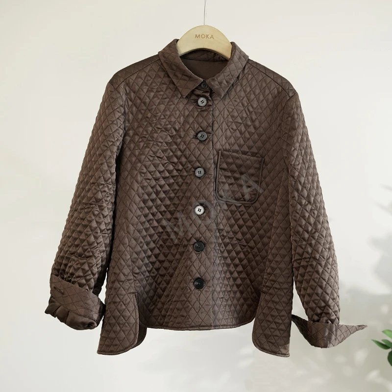 桑蚕丝里外桑蚕丝120克蚕丝丝棉袄女士外套（241156）