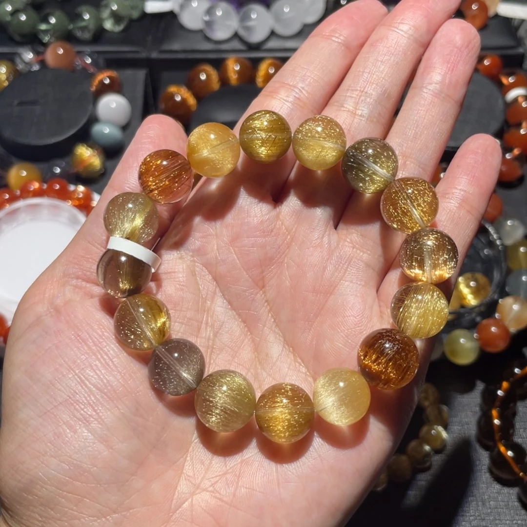 未镶嵌手链水晶彩发13mm