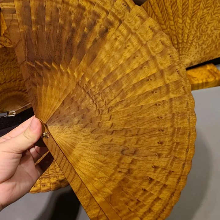 扇子21小叶桢楠金丝楠木苏扇