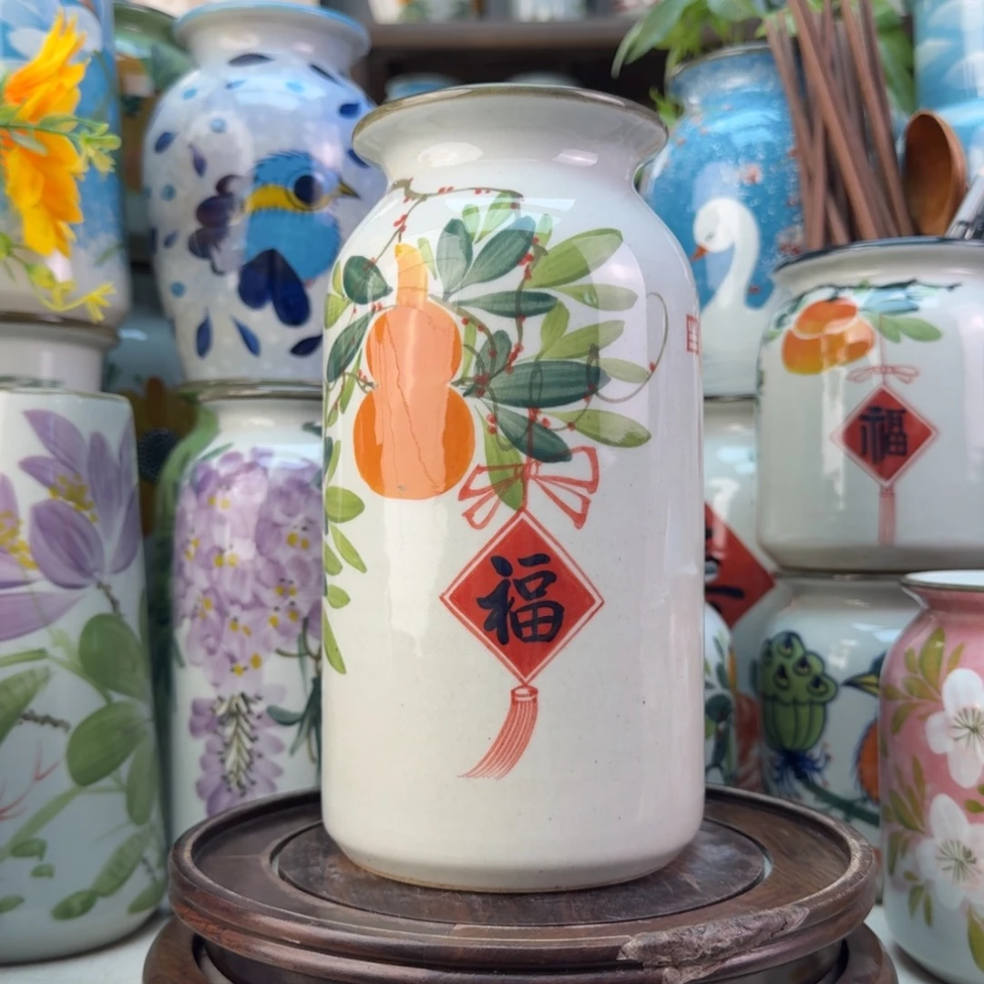 景德镇纯手绘陶瓷花瓶