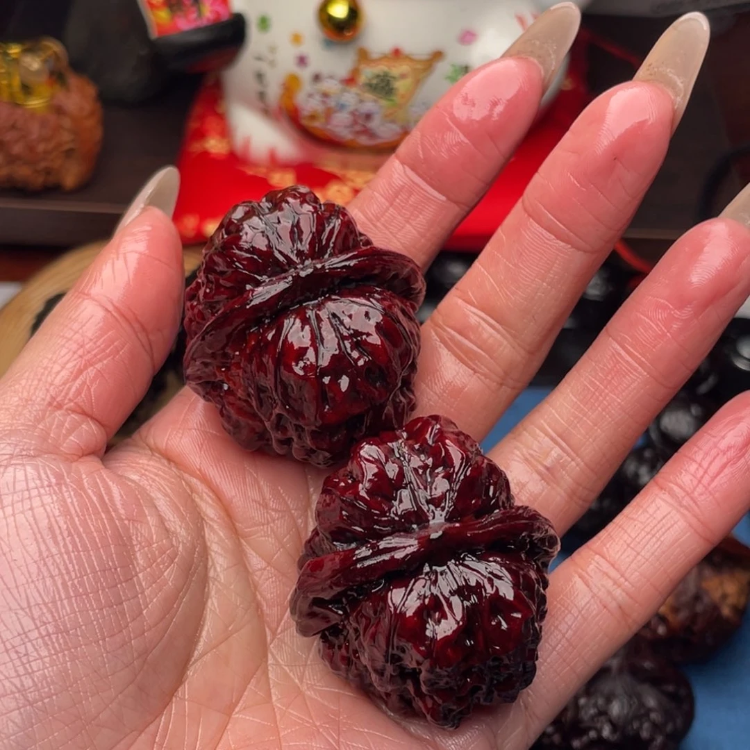 吊坠文玩核桃彩蛙