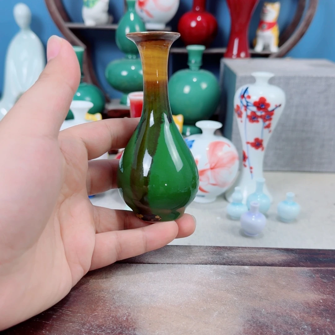 陶瓷手工小花器摆件