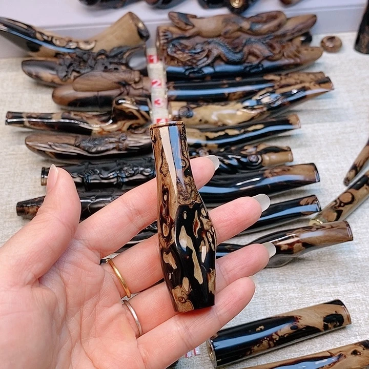 香榧木用****3柳木烟嘴光面