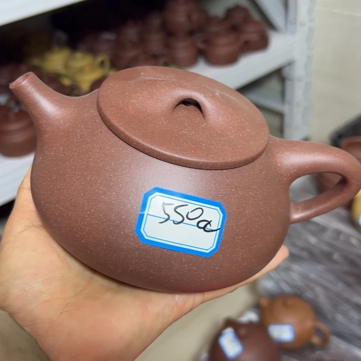 茶壶紫砂紫泥半手550