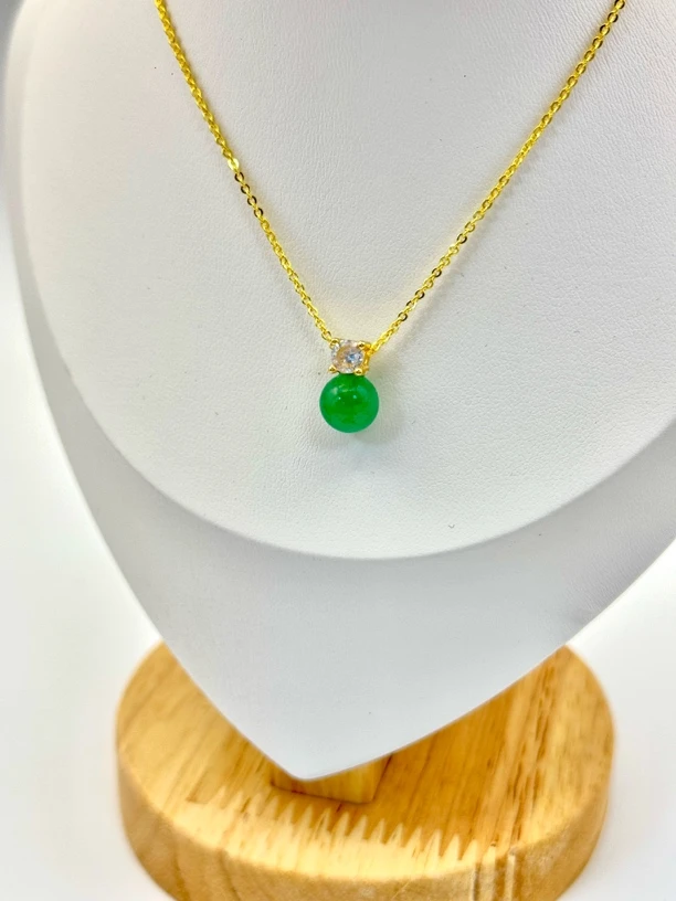 【玊玉美翠】上等品质非洲翠合金镶嵌吊坠—多样性发货