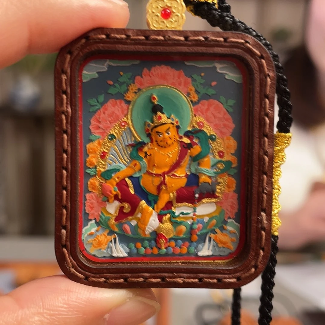 吊坠黄财神擦擦礼盒包装