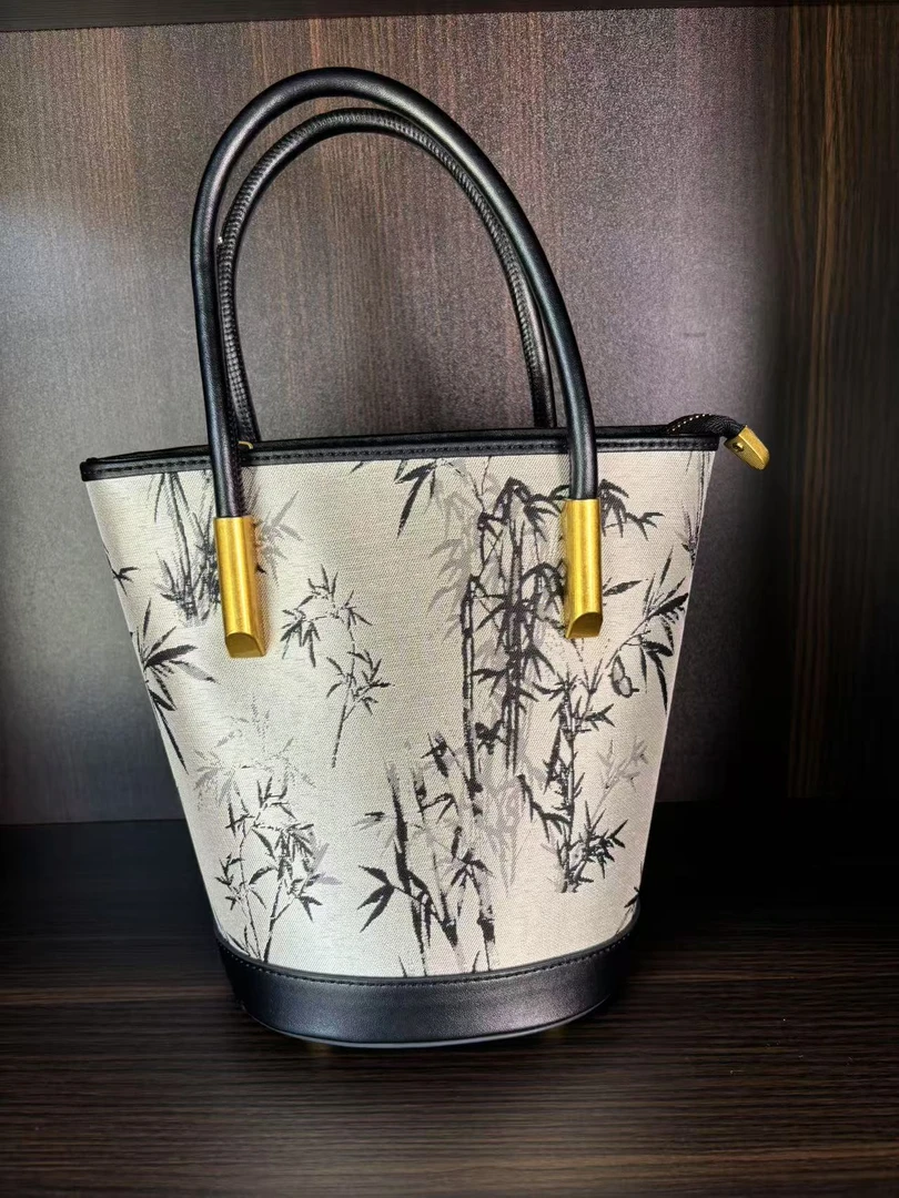 证件袋织花拉链小方包双根手提包轻奢潮流经典度假风354