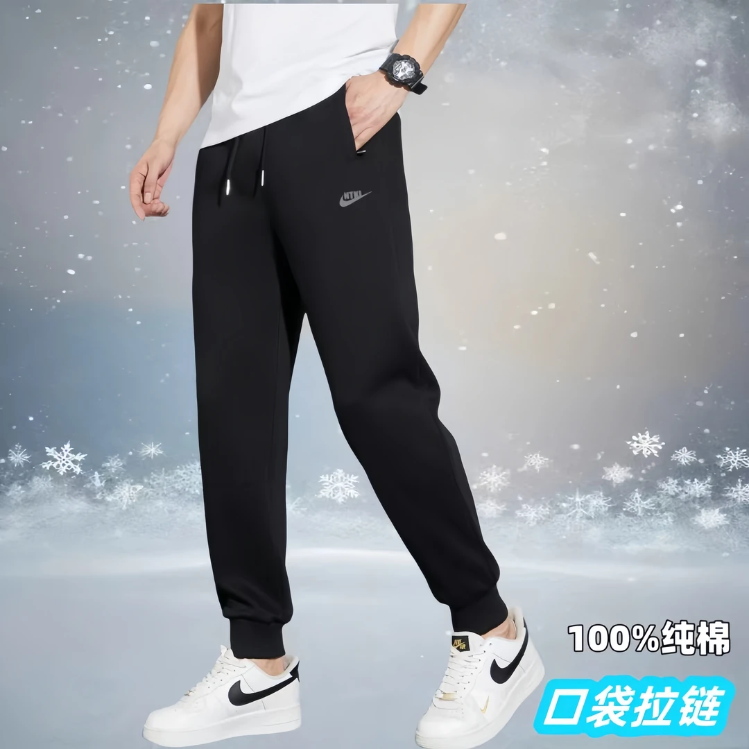 【现货现发】纯棉秋冬新款运动休闲卫裤跑步宽松大码百搭潮流长裤