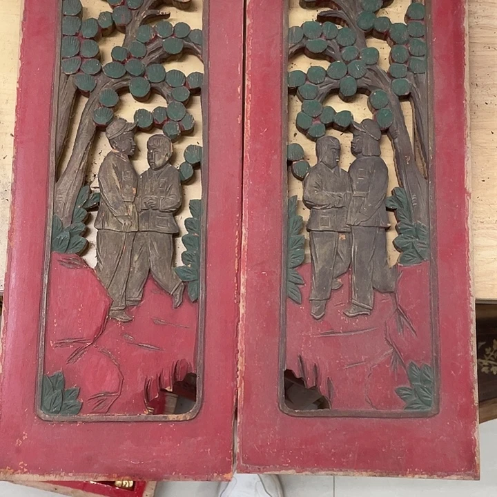 巴***1香榧木老木雕花板老木雕花板