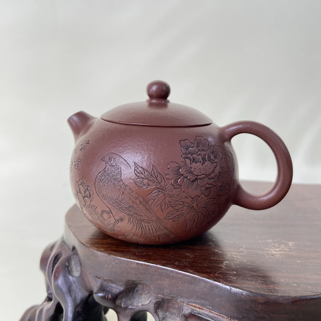 宜兴手工紫砂陶 （林碧青）茶壶GS4192-1
