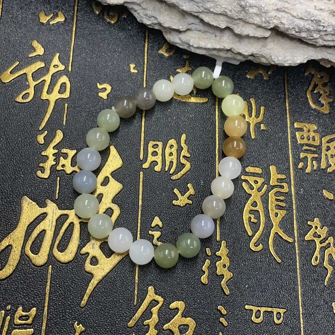 BY0614FXH标151 北玉精选 和田玉珠串