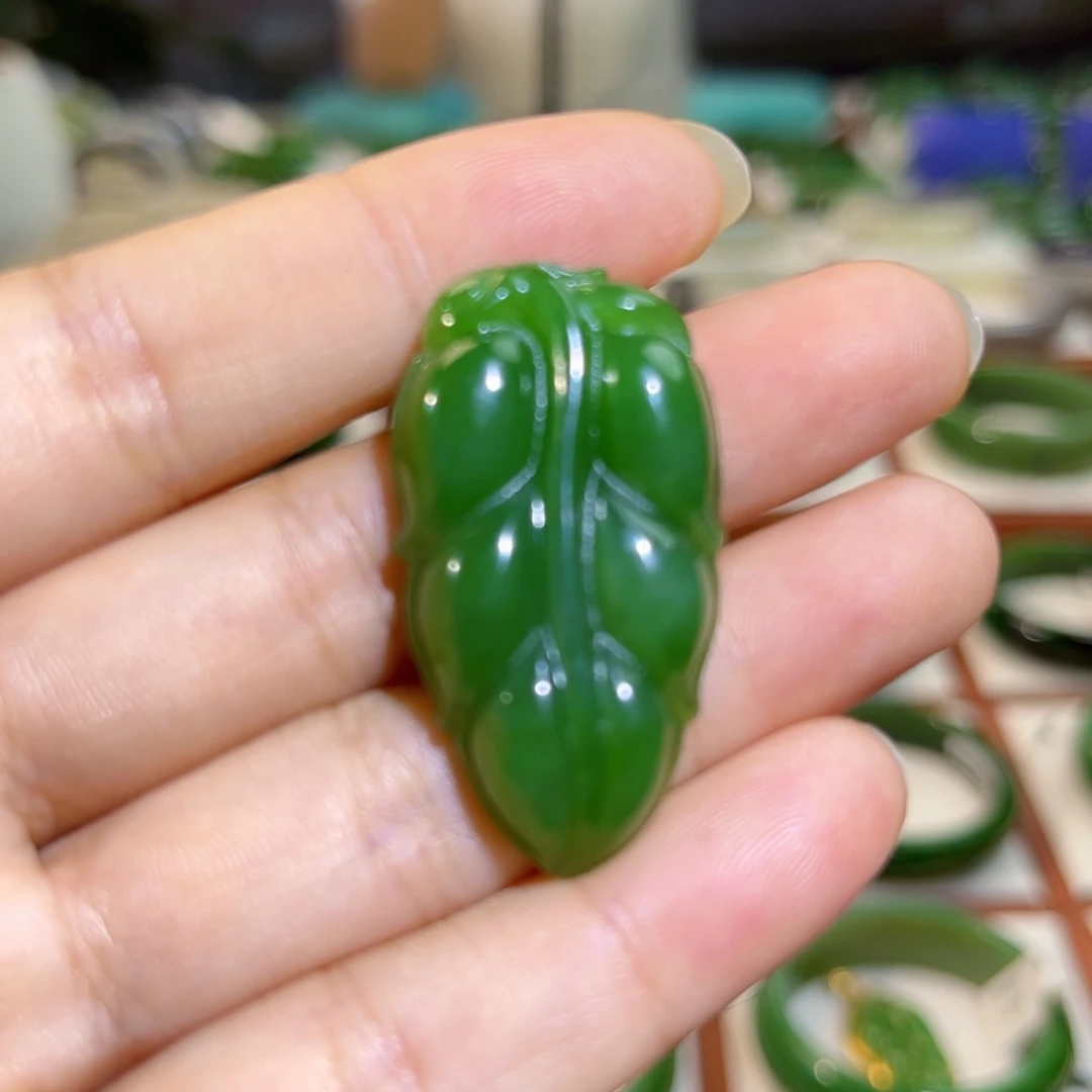 和田玉（碧玉）未镶嵌吊坠(不含链)