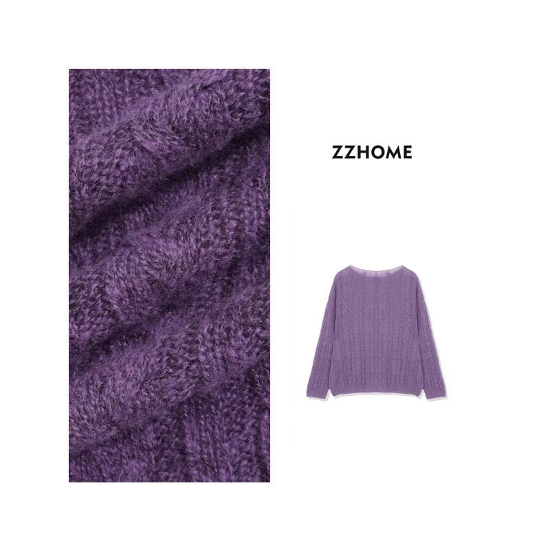 ZOZO HOME ｜织物之美定染绞花天丝羊绒慵懒罩衫q171759p