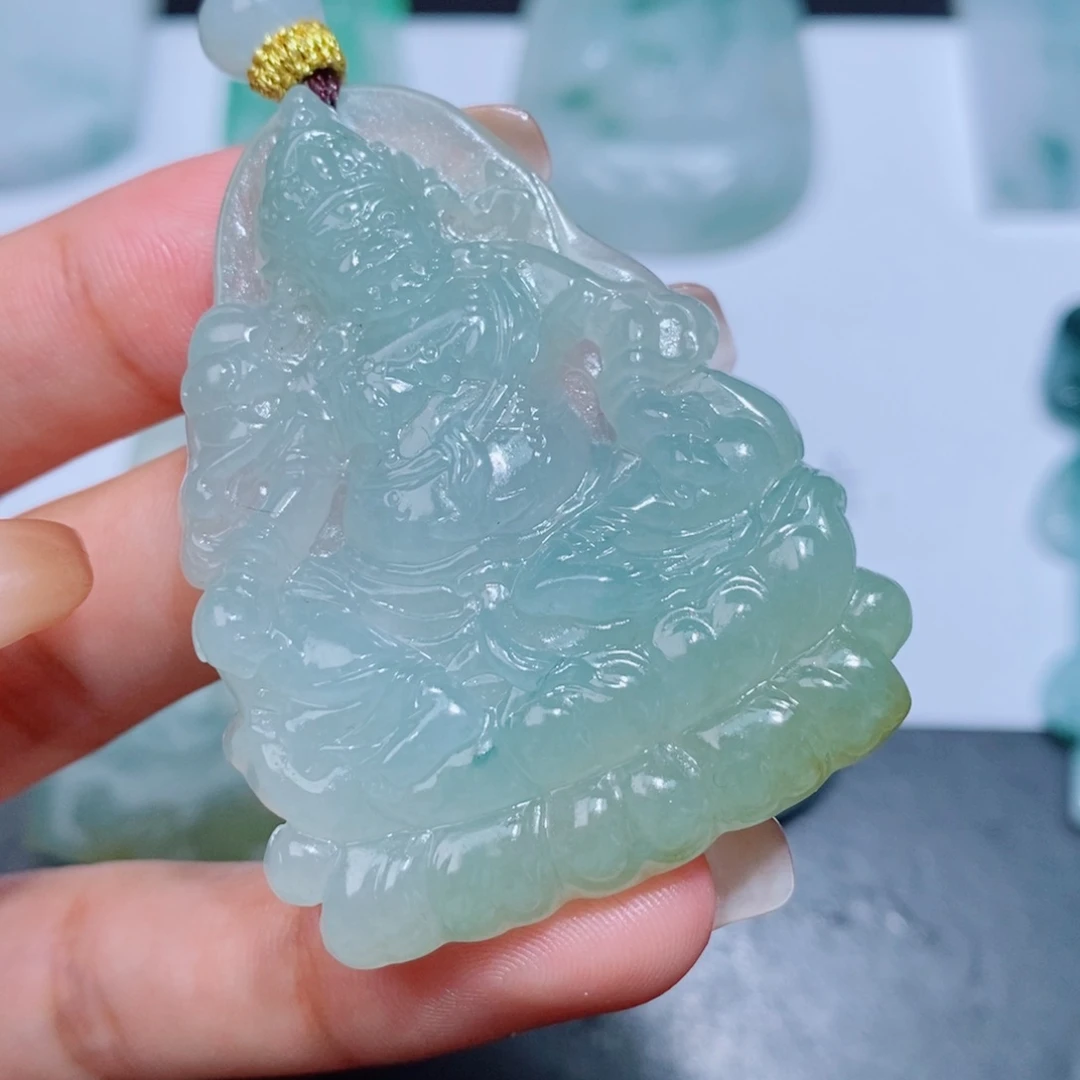 ***定制翡翠未镶嵌毛货翡翠挂件