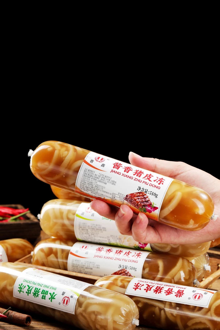 传统酱香Q弹手工猪皮冻即食凉拌酱香水晶猪皮冻