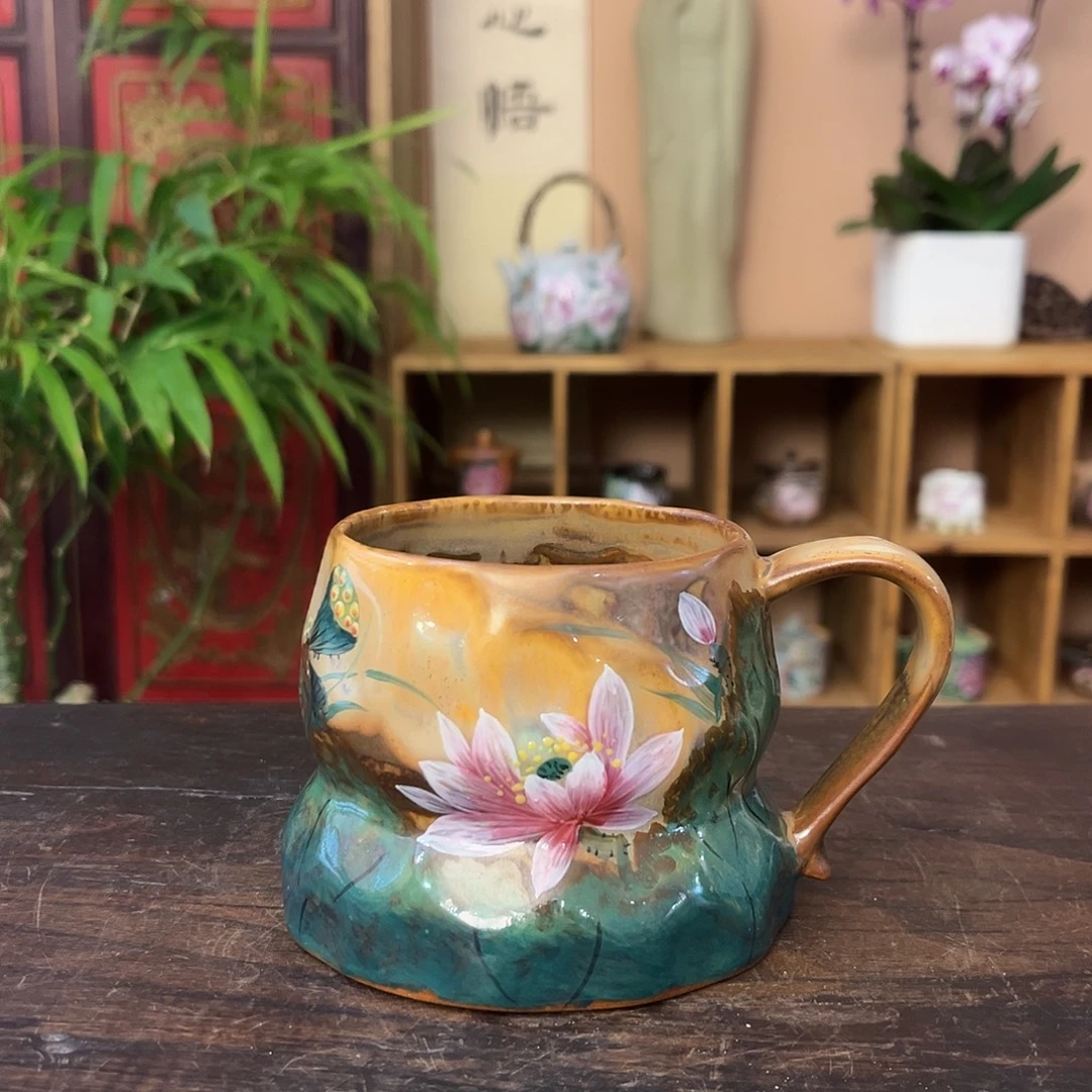 柴烧手工手绘陶瓷