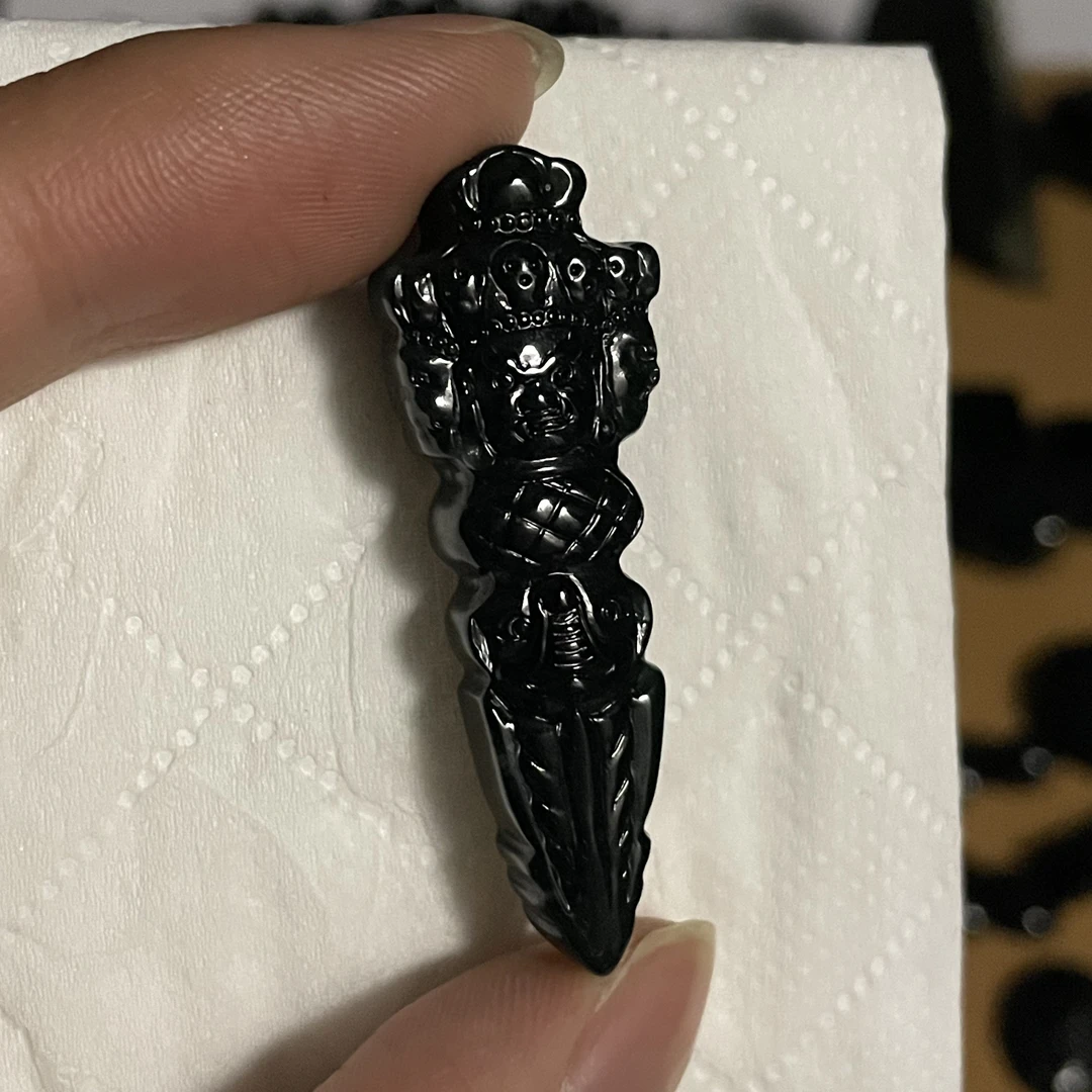 天然翡翠a货 降魔杵h