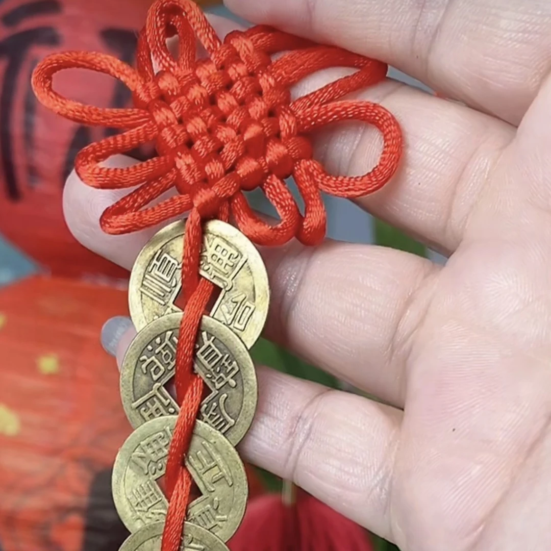 【UM珠宝】精致铜钱串挂件多样性发货