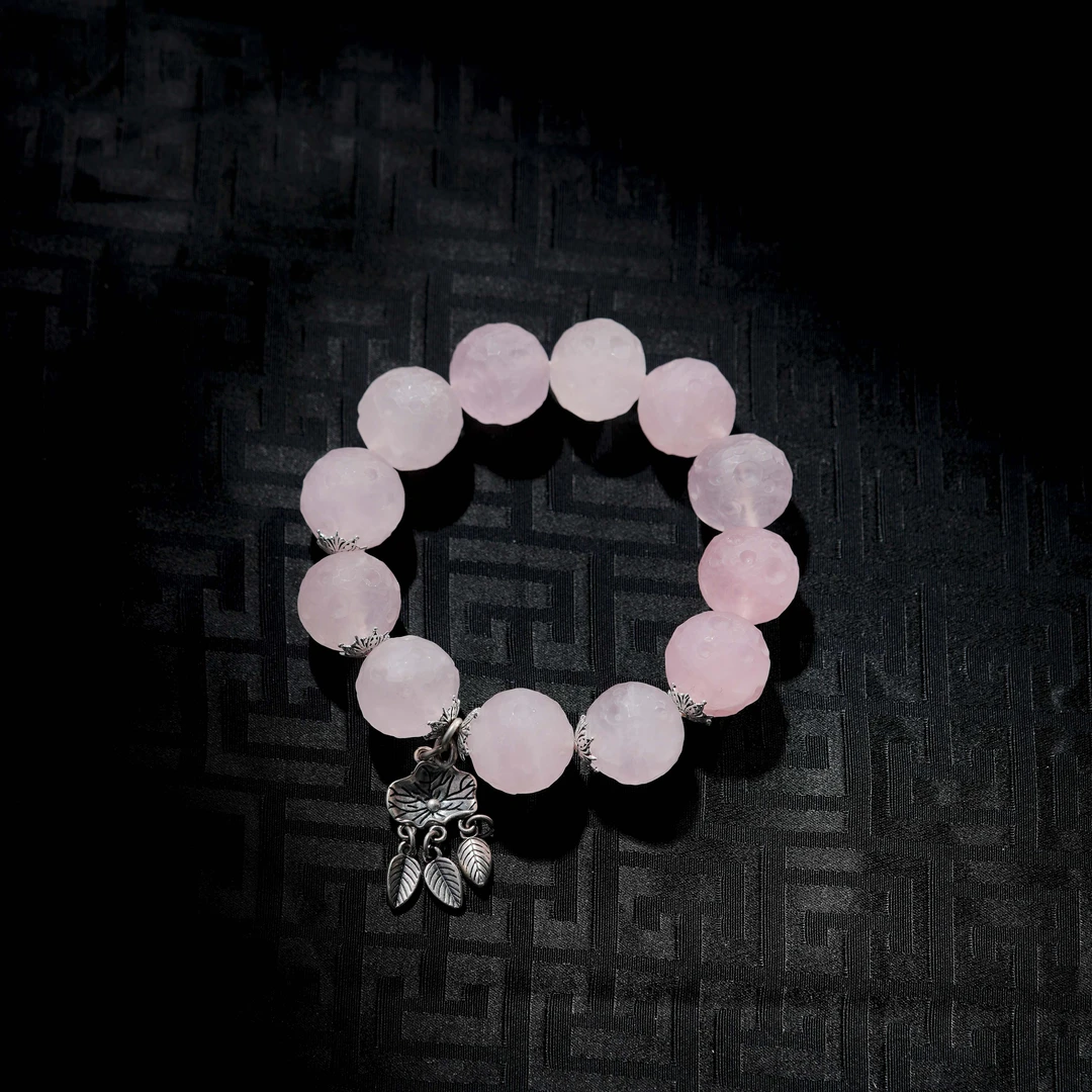 【博姐臻选】荷香·粉水晶 S925设计款手串*S5315