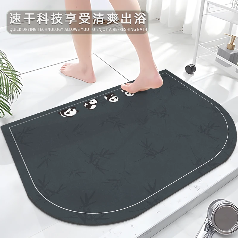 浴室地垫防滑软硅藻泥垫卫浴卫生间厕所门口吸水速干脚垫可定制